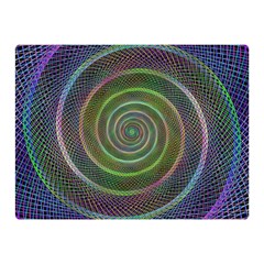 Spiral Fractal Digital Modern Double Sided Flano Blanket (mini)  by Sapixe