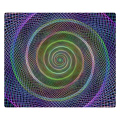 Spiral Fractal Digital Modern Double Sided Flano Blanket (small)  by Sapixe