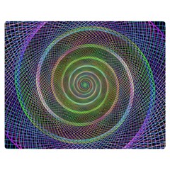 Spiral Fractal Digital Modern Double Sided Flano Blanket (medium)  by Sapixe