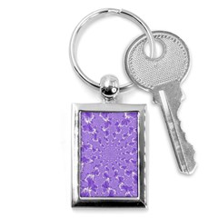 Wallpaper Mandelbrot Desktop Art Key Chains (rectangle)  by Sapixe