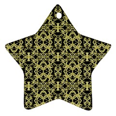 Golden Ornate Intricate Pattern Ornament (star) by dflcprints