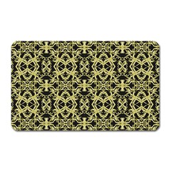 Golden Ornate Intricate Pattern Magnet (rectangular) by dflcprints