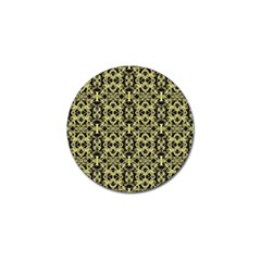 Golden Ornate Intricate Pattern Golf Ball Marker (4 Pack) by dflcprints