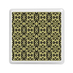 Golden Ornate Intricate Pattern Memory Card Reader (square)  by dflcprints