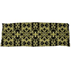 Golden Ornate Intricate Pattern Body Pillow Case (dakimakura) by dflcprints