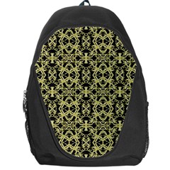 Golden Ornate Intricate Pattern Backpack Bag