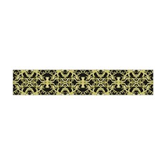 Golden Ornate Intricate Pattern Flano Scarf (mini) by dflcprints