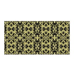 Golden Ornate Intricate Pattern Satin Wrap by dflcprints