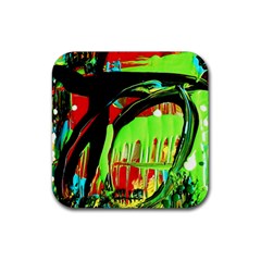 Quiet Place Rubber Coaster (square)  by bestdesignintheworld