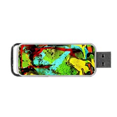 Yellow Dolphins   Blue Lagoon 6 Portable Usb Flash (one Side) by bestdesignintheworld