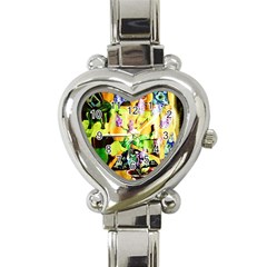 Lilac On A Counter Top 1 Heart Italian Charm Watch by bestdesignintheworld