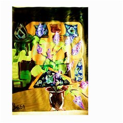 Lilac On A Counter Top 1 Large Garden Flag (two Sides) by bestdesignintheworld