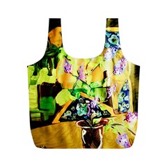 Lilac On A Counter Top 1 Full Print Recycle Bags (m)  by bestdesignintheworld