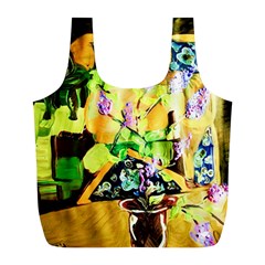 Lilac On A Counter Top 1 Full Print Recycle Bags (l)  by bestdesignintheworld