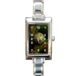 TikTok s Four-Dimensional Steampunk Time Contraption Rectangle Italian Charm Watch Front