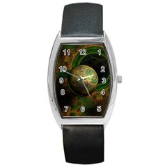 Tiktok s Four-dimensional Steampunk Time Contraption Barrel Style Metal Watch by jayaprime