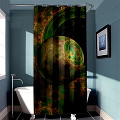 Tiktok s Four-dimensional Steampunk Time Contraption Shower Curtain 36  X 72  (stall)  by jayaprime