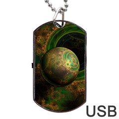 Tiktok s Four-dimensional Steampunk Time Contraption Dog Tag Usb Flash (one Side) by jayaprime