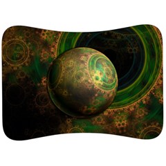 Tiktok s Four-dimensional Steampunk Time Contraption Velour Seat Head Rest Cushion by jayaprime