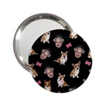 Queen Elizabeth s corgis pattern 2.25  Handbag Mirrors Front