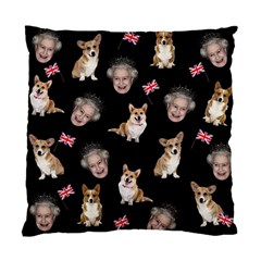 Queen Elizabeth s Corgis Pattern Standard Cushion Case (two Sides) by Valentinaart