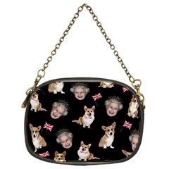 Queen Elizabeth s Corgis Pattern Chain Purses (two Sides)  by Valentinaart