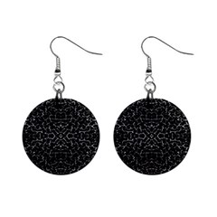 Cracked Dark Texture Pattern Mini Button Earrings by dflcprints