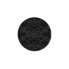 Cracked Dark Texture Pattern Golf Ball Marker by dflcprints