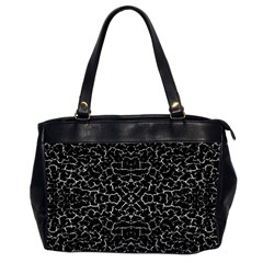 Cracked Dark Texture Pattern Office Handbags (2 Sides) 