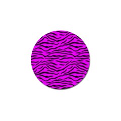 Hot Neon Pink And Black Tiger Stripes Golf Ball Marker (4 Pack) by PodArtist