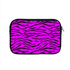 Hot Neon Pink And Black Tiger Stripes Apple Macbook Pro 15  Zipper Case by PodArtist