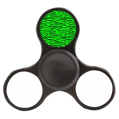 Bright Neon Green And Black Tiger Stripes  Finger Spinner by PodArtist