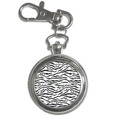 Black And White Tiger Stripes Key Chain Watches by PodArtist