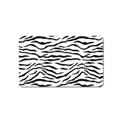 Black And White Tiger Stripes Magnet (name Card) by PodArtist