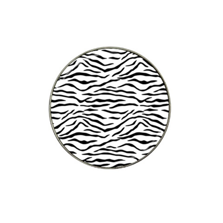 Black and White Tiger Stripes Hat Clip Ball Marker