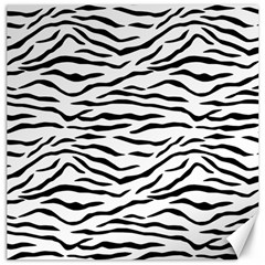 Black And White Tiger Stripes Canvas 20  X 20   by PodArtist