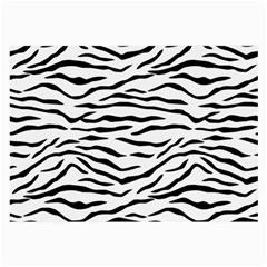 Black And White Tiger Stripes Large Glasses Cloth by PodArtist