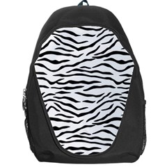 Black And White Tiger Stripes Backpack Bag by PodArtist