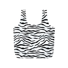 Black And White Tiger Stripes Full Print Recycle Bags (s)  by PodArtist