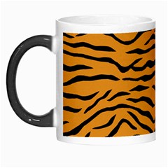 Orange And Black Tiger Stripes Morph Mugs by PodArtist