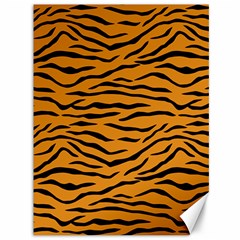 Orange And Black Tiger Stripes Canvas 36  X 48   by PodArtist