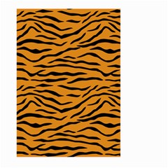 Orange And Black Tiger Stripes Large Garden Flag (two Sides) by PodArtist