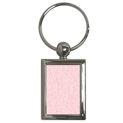 Elios Shirt Faces In White Outlines On Pale Pink Cmbyn Key Chains (rectangle)  by PodArtist