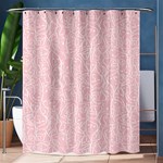 Elios Shirt Faces in White Outlines on Pale Pink CMBYN Shower Curtain 60  x 72  (Medium)  60 x72  Curtain