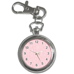 Elios Shirt Faces In White Outlines On Pale Pink Cmbyn Key Chain Watches by PodArtist