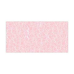 Elios Shirt Faces In White Outlines On Pale Pink Cmbyn Yoga Headband by PodArtist