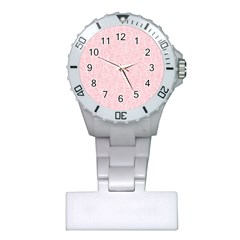 Elios Shirt Faces In White Outlines On Pale Pink Cmbyn Plastic Nurses Watch by PodArtist