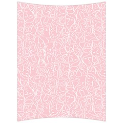 Elios Shirt Faces In White Outlines On Pale Pink Cmbyn Back Support Cushion by PodArtist