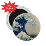 The Classic Japanese Great Wave off Kanagawa by Hokusai 2.25  Magnets (10 pack)  Front