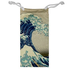 The Classic Japanese Great Wave Off Kanagawa By Hokusai Jewelry Bags by PodArtist